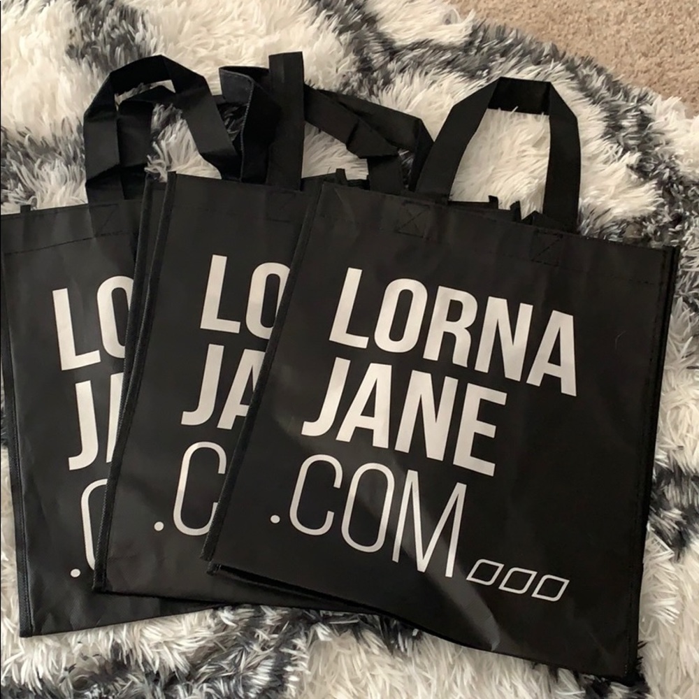 Medium size Lorna Jane shopping totes